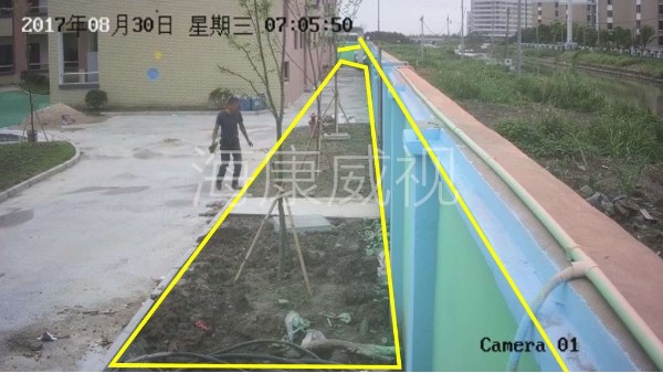 海康威视智能警戒摄像机划线