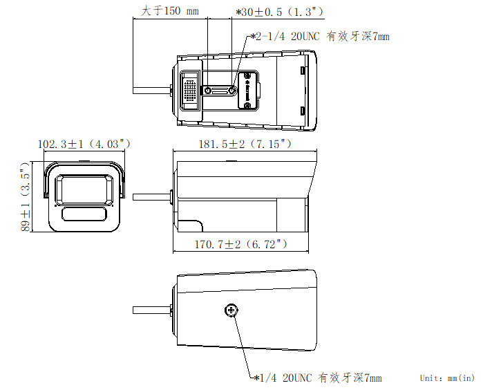 DS-2XD8T46F/HCD-IS(2.8mm)(B)产品尺寸