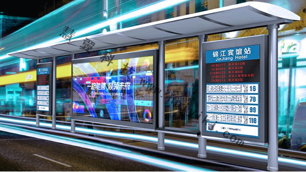 公交站台LED显示屏应用